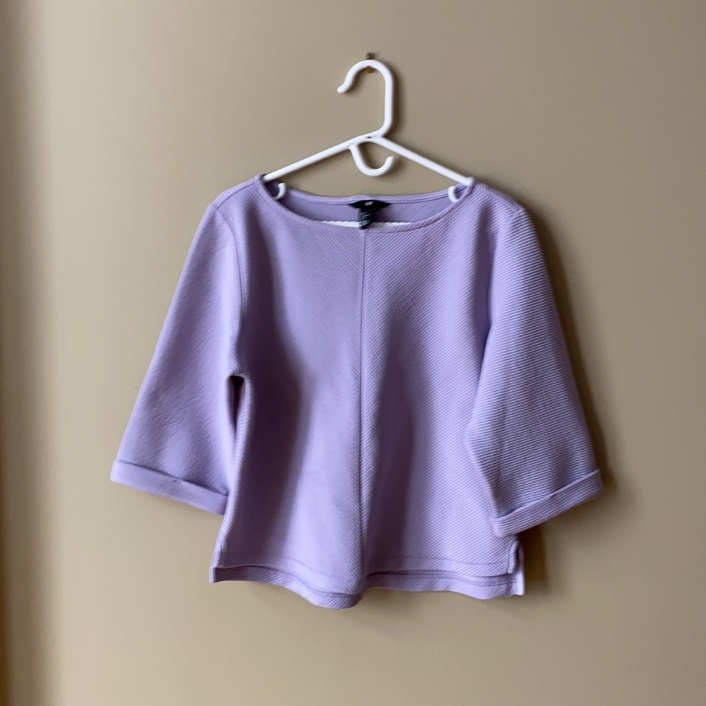 Light Purple Oversized H&M Top